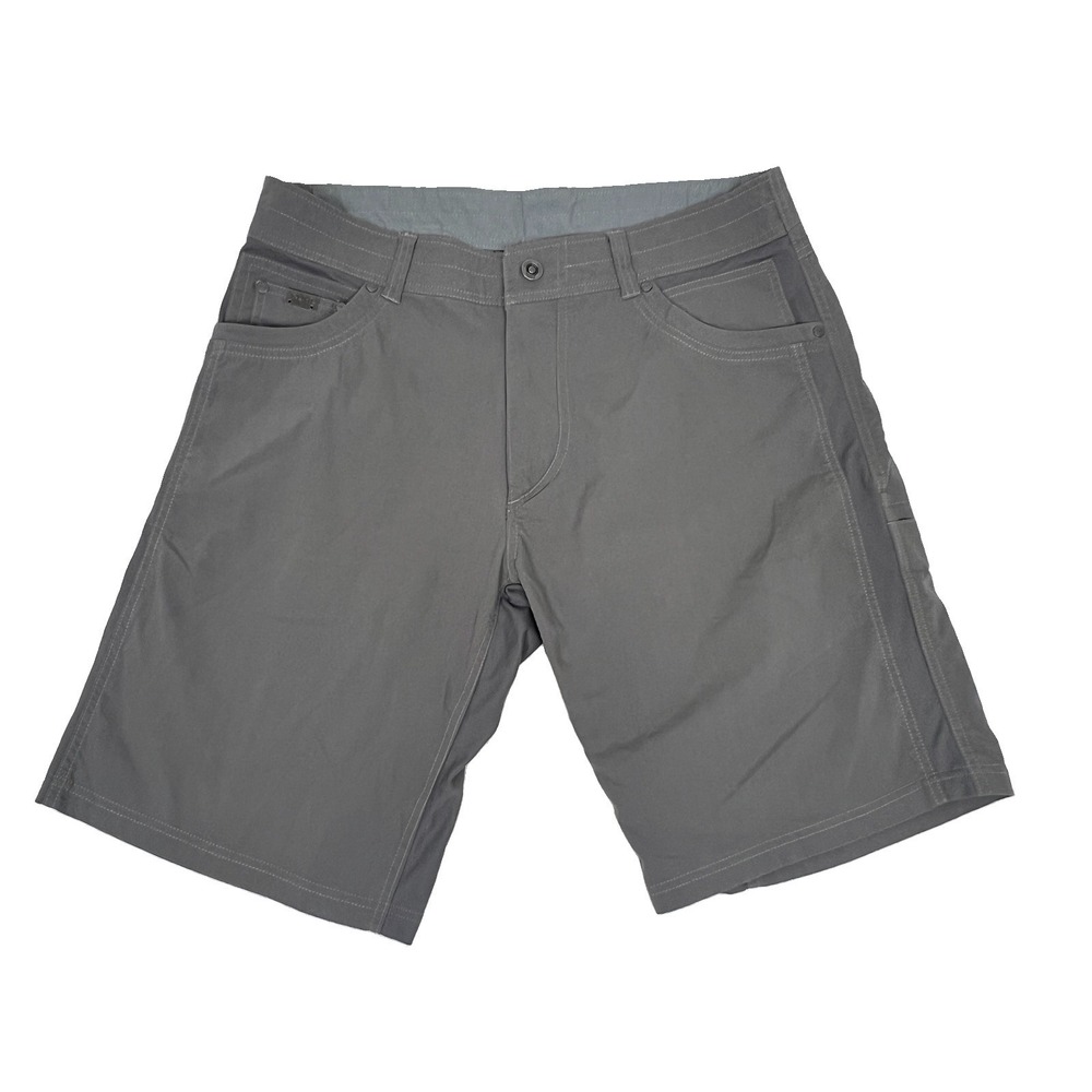 KUHL Radikl Shorts Mens 34 Gray Hiking Outdoor Stretch Cargo Gorpcore